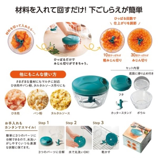 簡単！時短！フードチョッパーの写真