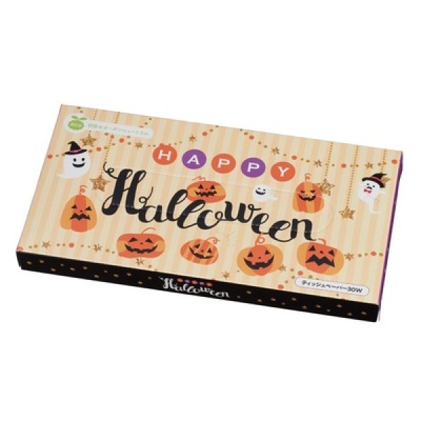 ハッピーハロウィンＢＯＸティッシュ３０Ｗの写真