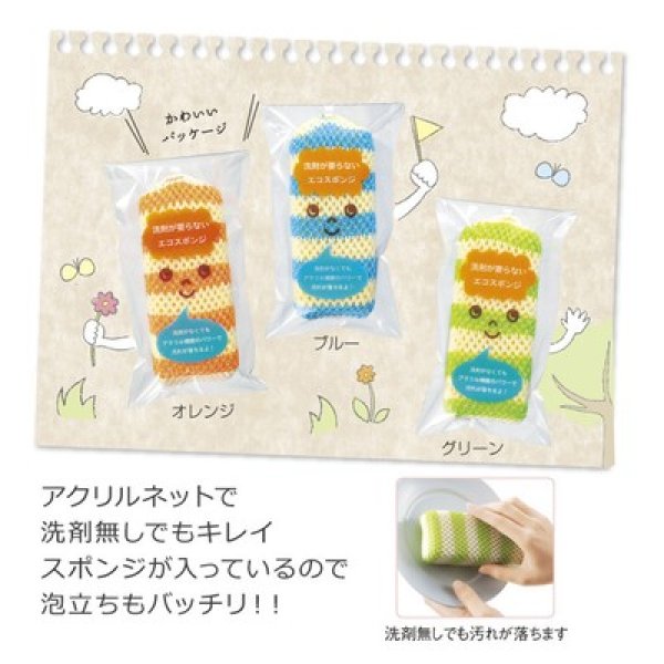 洗剤が要らないエコスポンジの写真