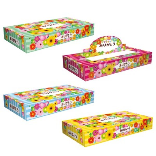 ありがとうBOXティッシュ40Wの写真