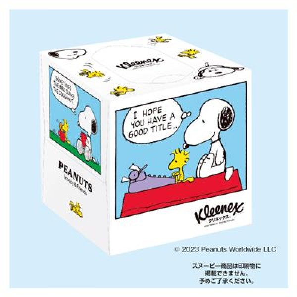 クリネックス キューブティシュー80W スヌーピーの写真