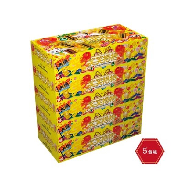 笑笑福福BOXティッシュ100W5個組の写真