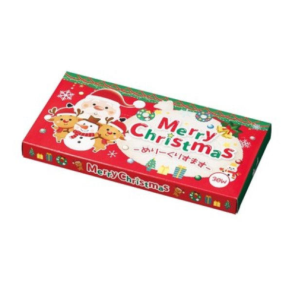 メリークリスマスBOXティッシュ30Wの写真