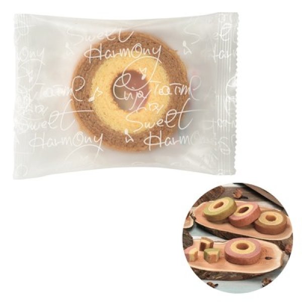 2層バウムクーヘン キャラメル&ミルクの写真