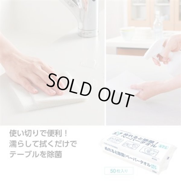 エヌクリエ　ぬれると除菌！ペーパータオル５０枚入の写真