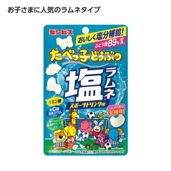 たべっ子どうぶつ塩ラムネ　スポーツドリンク味の写真