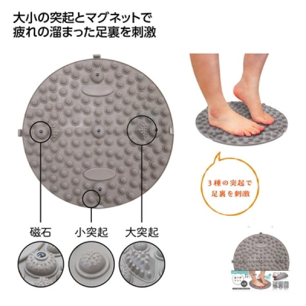 足ツボマット　丸型の写真