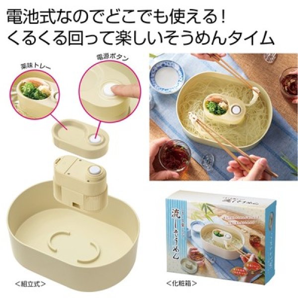 くるくる楽しい！流しそうめん器の写真