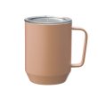 画像2: 蓋付き真空ステンレスマグカップ４００ｍｌ（ピンクグレー） (2)