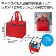 Ｅｃｏｌｏｒ　スクエア保冷温バッグ（レッド）の写真