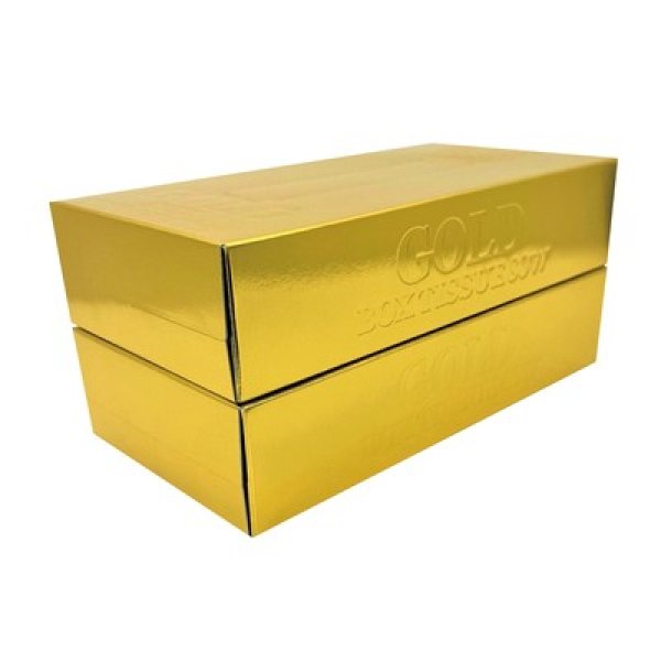 ゴールドＢＯＸティッシュ８０Ｗ２個組の写真