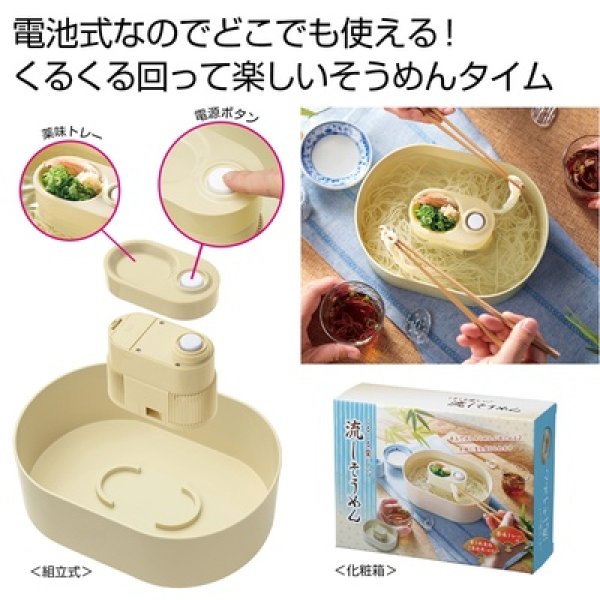 くるくる楽しい！流しそうめん器の写真