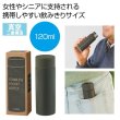 真空ステンレスサーマルポケットボトル１２０ｍｌ（グレー）の写真
