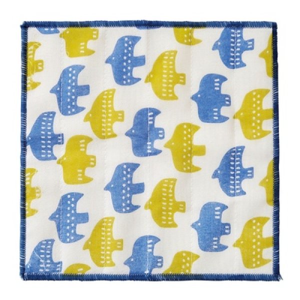 画像2: かや織りふきん1枚(バード) (2)