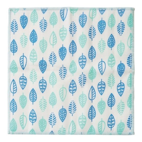 画像2: かや織りふきん1枚(モダンリーフ) (2)