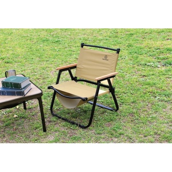 画像3: 収納モック付き　ロースタイルフォールディングチェア (3)