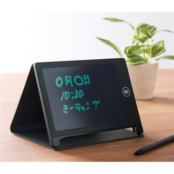 画像4: カバー付き電子メモパッド1個(ブラック) (4)