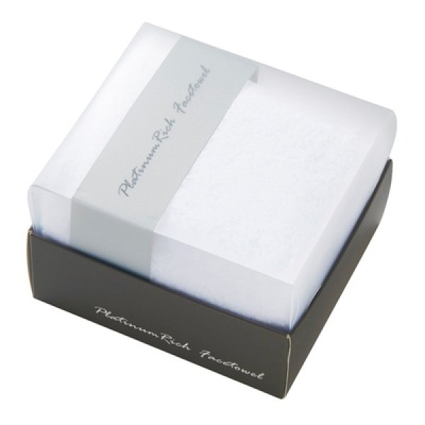 画像2: プラチナリッチ フェイスタオル1枚 (2)