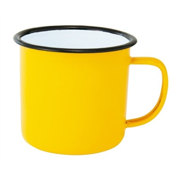 画像2: ホーローマグ350ml(イエロー) (2)