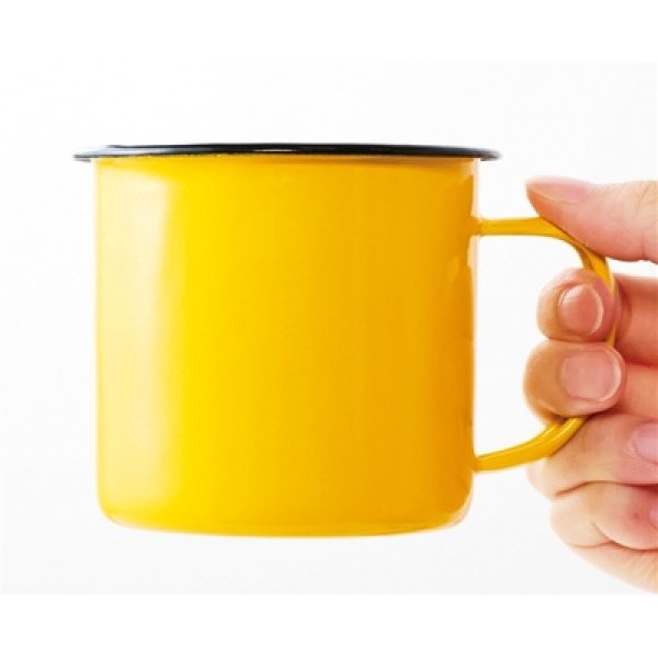 画像4: ホーローマグ350ml(イエロー) (4)