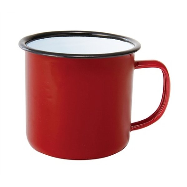 画像2: ホーローマグ350ml(レッド) (2)