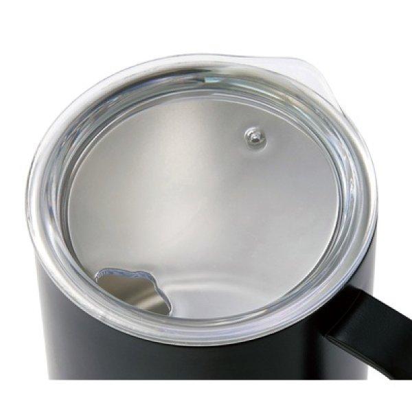 画像4: 蓋付き真空ステンレスマグカップ400ml(ブラック) (4)