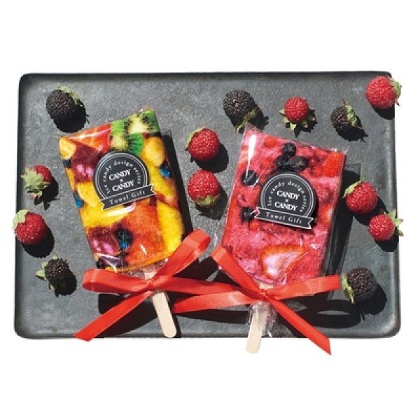 画像2: キュートなアイスキャンディータオル 1本 (2)