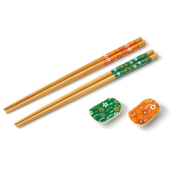 画像4: 文様百趣 箸&箸置き二膳セット (4)