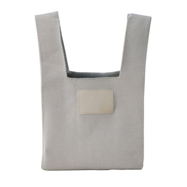 画像3: ニットバッグ1個(グレー) (3)