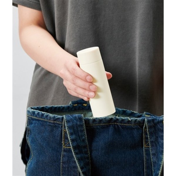 画像4: 真空ステンレスサーマルポケットボトル120ml(オフホワイト) (4)