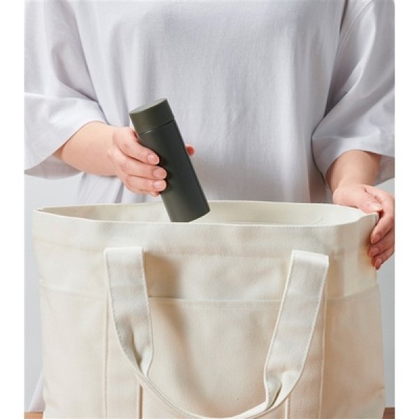 画像4: 真空ステンレスサーマルポケットボトル120ml(グレー) (4)