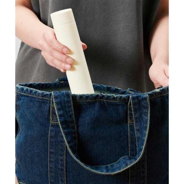 画像4: 真空ステンレスサーマルスティックボトル180ml(オフホワイト) (4)