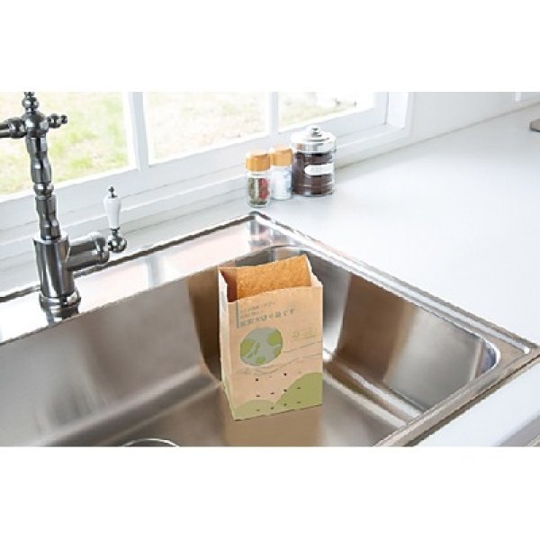 画像2: 紙製水切り袋２枚入 (2)