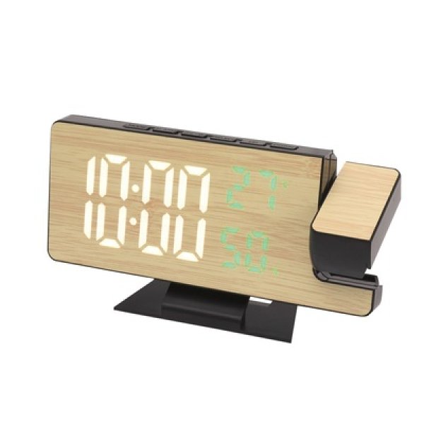 プロジェクタークロック　ウッドの写真