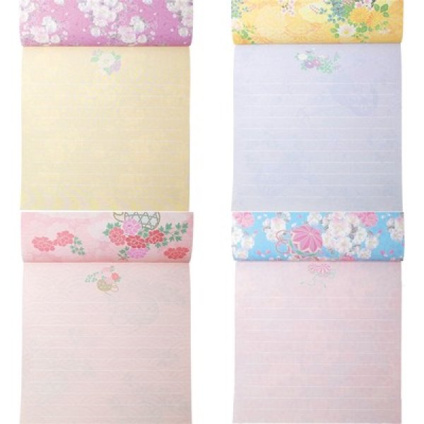 画像2: 和柄便箋２５枚入　１組 (2)