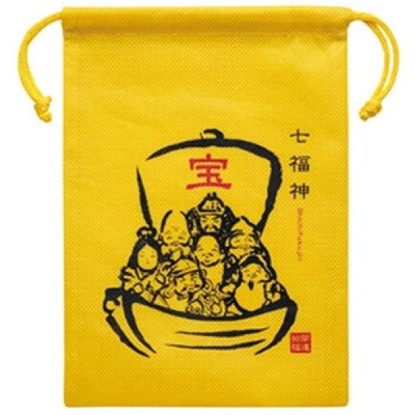 開運巾着袋１個（七福神）の写真