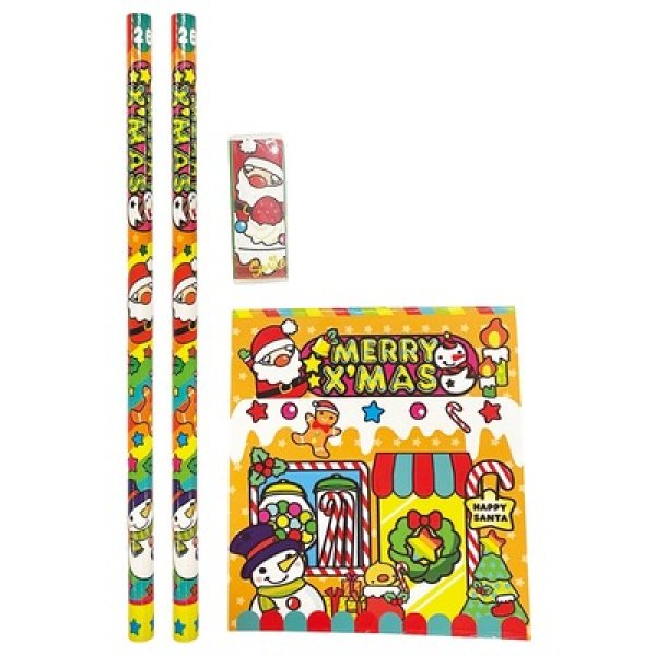 画像2: Ｗｉｔｈサンタ　４点文具セット１組 (2)