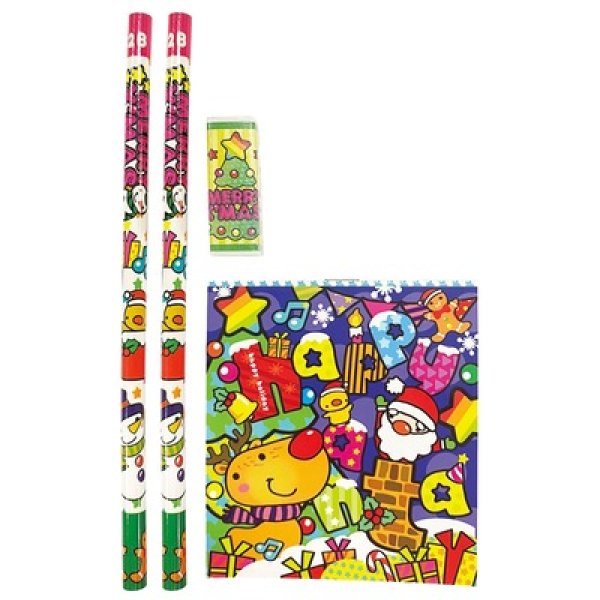 画像4: Ｗｉｔｈサンタ　４点文具セット１組 (4)