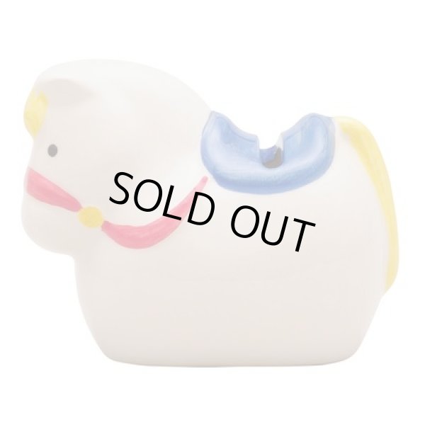 開運干支　午釉薬貯金箱の写真