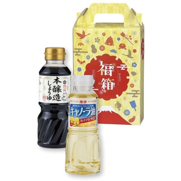 紅富士福箱　調味料２点セットの写真