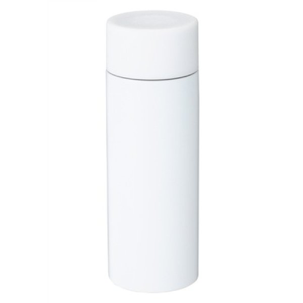 画像2: 真空ステンレス　ポケットボトル（ホワイト） (2)