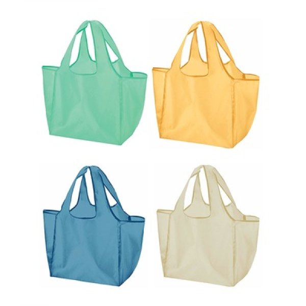 画像4: 携帯便利！ポーチ付きエコバッグ　１個 (4)