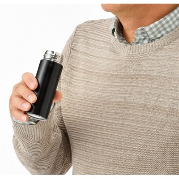画像4: 真空ステンレス　ポケットボトル（ブラック） (4)