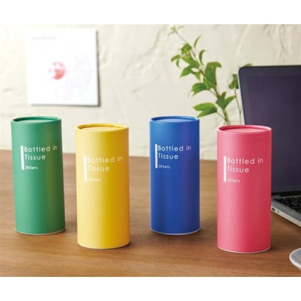画像2: カラフル　ミニボトルティッシュ３０Ｗ１個 (2)