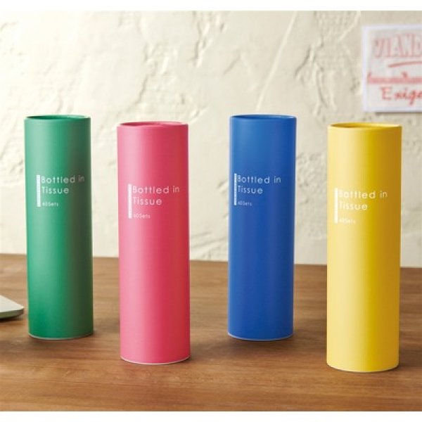 画像2: カラフル　ボトルティッシュ６０Ｗ１個 (2)