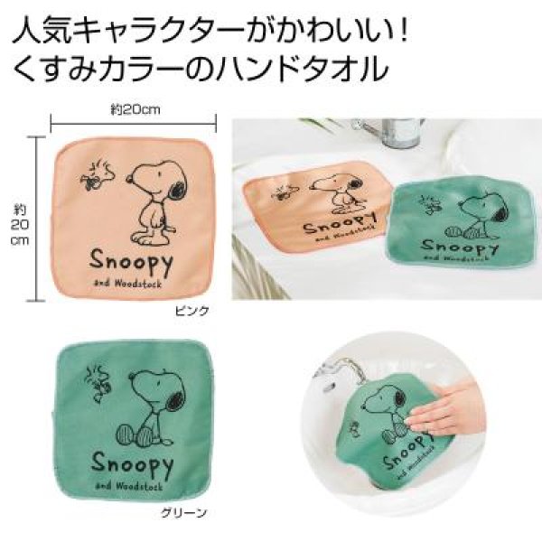 ファミリーキャラクター　ニュアンスカラーハンドタオル１枚の写真
