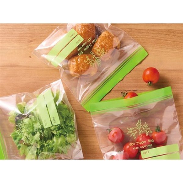 画像4: 地球にやさしいジッパーバッグ１０枚　＃ＣＯ２排出権付 (4)