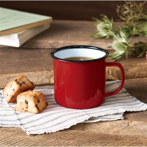画像3: ホーローマグ３５０ｍｌ（レッド） (3)