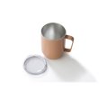 画像4: 蓋付き真空ステンレスマグカップ４００ｍｌ（ピンクグレー） (4)