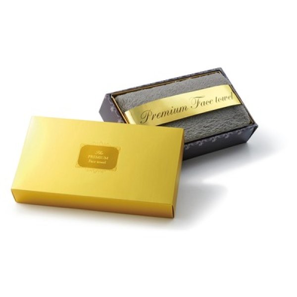 画像2: プレミアムフェイスタオル（ダークグレー） (2)